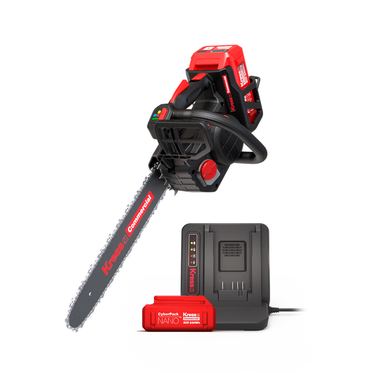 Kress 60V Commercial top handle saw virtual kit with KC320.9, KAC800 battery and KA3714 charger
