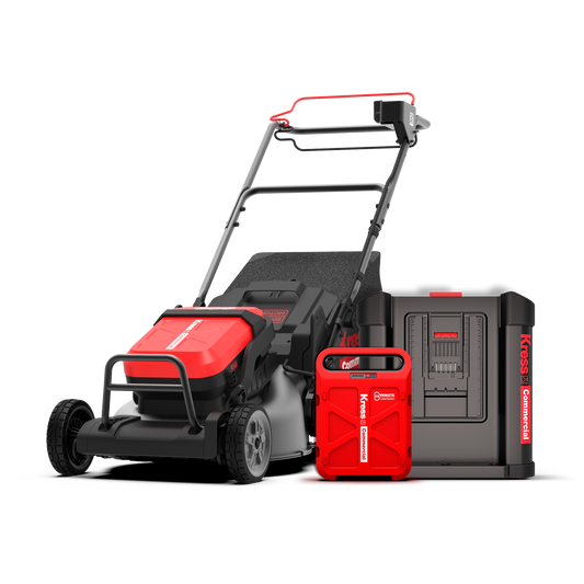 Kress 60V Commercial mower virtual kit with KC711.9, KAC810 battery and KAC840 charger