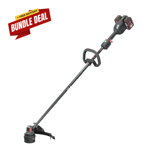 Kress 38 cm Grass Trimmer KG154E + 1 4 A Charger + 4 x 4 Ah battery Bundle Deal