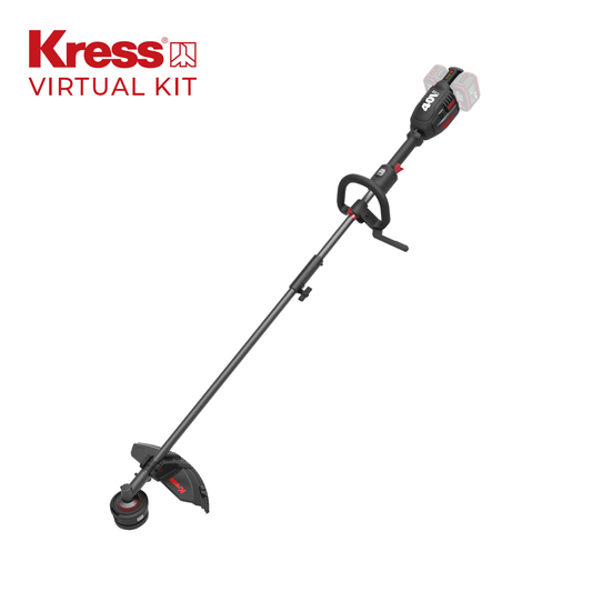 Kress 40 V 38 cm cordless brushless attachment-capable grass trimmer/brush cutter + 1 4 A Charger + 4 x 4 Ah battery Bundle Deal
