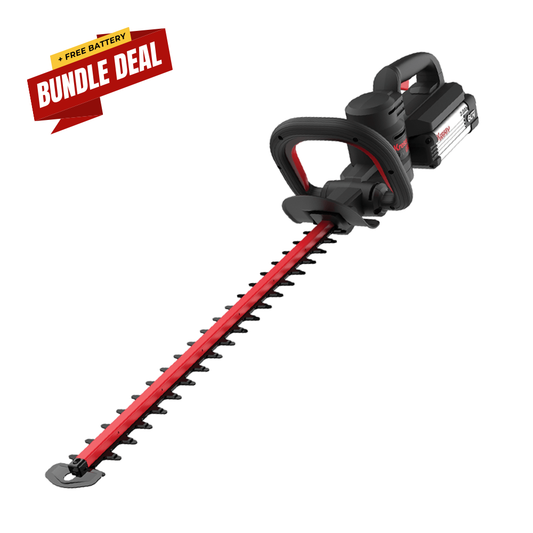 Kress KG262 64 cm Hedge Trimmer + 1 3 A Charger + 2 x 2 Ah battery Bundle Deal