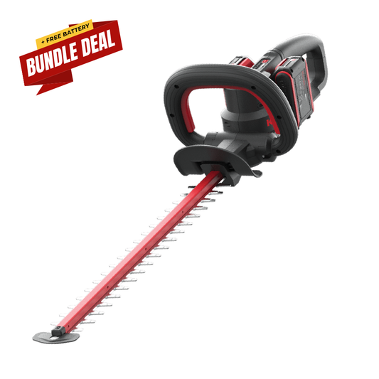Kress 61 cm Hedge Trimmer KG285 + 1 4 A Charger + 4 x 2 Ah battery Bundle Deal