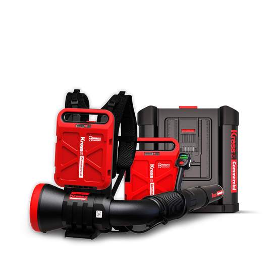 Kress 60V Commercial backpack blower virtual kit with KC500.9, KAC810 battery and KAC840 charger