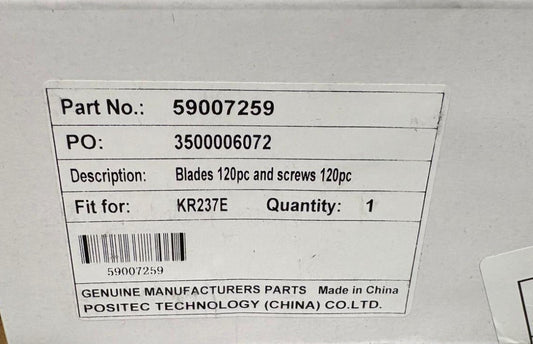 KRESS KR237E - Blades and Screws